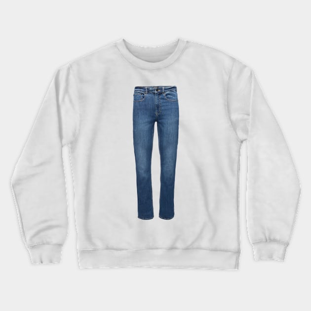 jean Crewneck Sweatshirt by mdr design